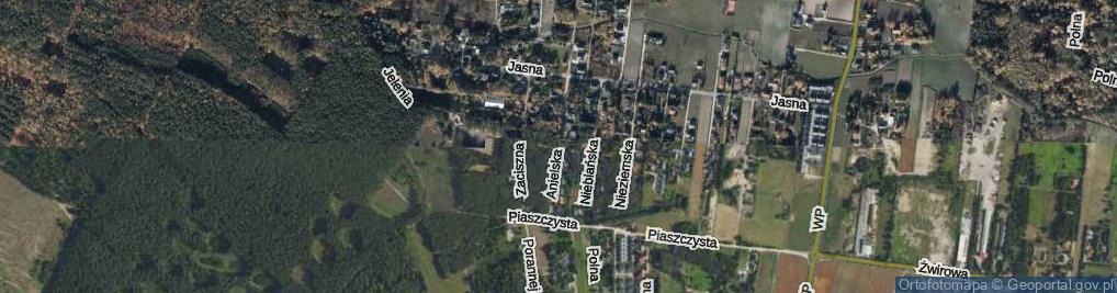 Zdjęcie satelitarne Anielska ul.